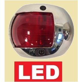 L4400170 RVS boordlicht 112,5º rood 12V DC LED 0,8W.