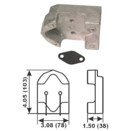 017667A Alu Anode Mercury/Mercruiser Gimbal Housing Block.