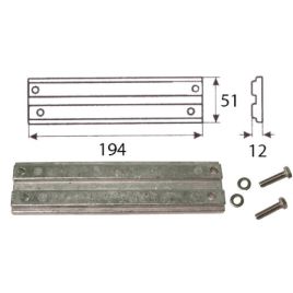 017674A Alu Anode Mercury/Mercruiser Outboard Power Trim.