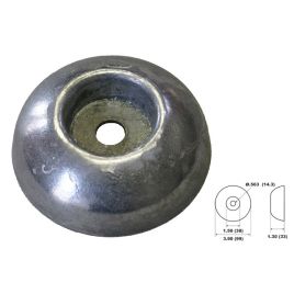 017701A Alu Disc Anode 0.4kg. Boutmontage.