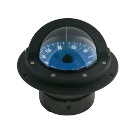 035230 Inbouwkompas 'eXtreme'. Vlakke roos. Zwart.
