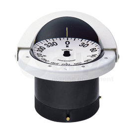 067094 Inbouwkompas 'Ritchie Navigator' FNW-201. Vlakke roos. Wit.   