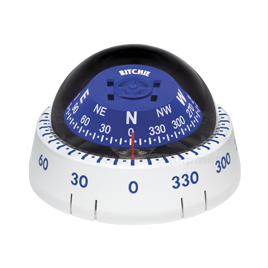 067106 'Ritchie Kayaker' Opbouw Kanokompas XP99W. Wit.