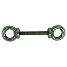 078736 Dubbele oogbout / ringbout RVS M10.