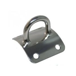 078510 Gebogen oogplaat RVS. 