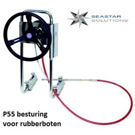 P5506 Besturingset P55 met RVS stuurbeugel - lenge 06 voet/1,80 m.