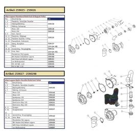 259155 Kit 12V Ref. 1-22 voor Laguna toilet.