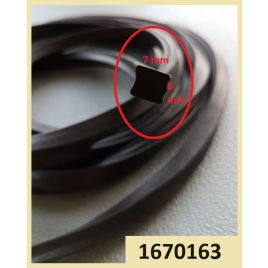 1670163 Losse pakking 2 meter voor afdichting van luiken.