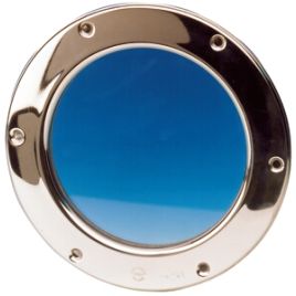 048995 Patrijspoort - vast - gepolijst RVS - Ø 265 mm. 