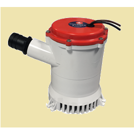 018420 Heavy Duty 12V bilgepomp met terugslagklep. 110L/min.