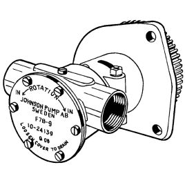 66-10-24139-1 Johnson flensmontage koelwaterpomp F7B-9.