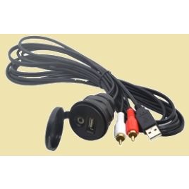 025105 USB-AUX Connector voor radio #025100. 