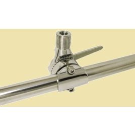 078560 Antennevoet verstelbaar RVS railingmontage.