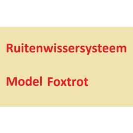 Foxtrot ruitenwissersysteem