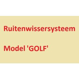 Golf ruitenwissersysteem
