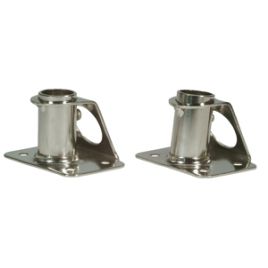 042185 RVS Scepterpot Ø 25 mm - 85° met voetplaat.