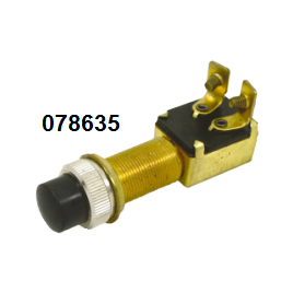 078635 Zwarte drukschakelaar ON / OFF. 12V.