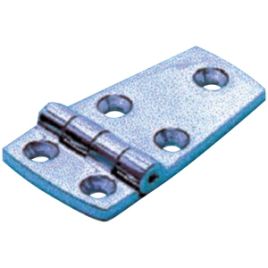 072225 Scharnier RVS - lengte 57 mm - breedte 38 mm.