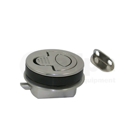 098122 Luiksluiting met draaigreep van RVS316. Waterdicht.