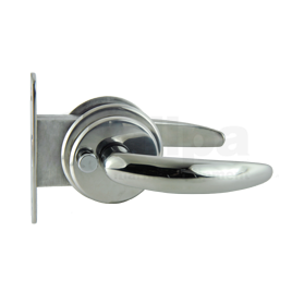 098125 Magnetische deurklink RVS316. Dikte 19-25,4mm.