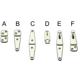 490300 (C) Scharnier RVS - lengte 145 mm - breedte 32 mm.