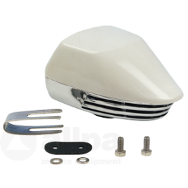 000500 Scheepshoorn 12V messing verchroomd.