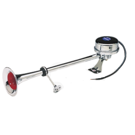 05025 1-Tonige RVS scheepshoorn 12V-5A-370Hz.