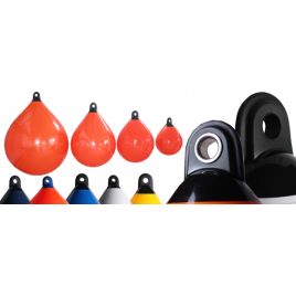 059522 Ball fender / boei Ø 450 x 620 mm - kleur zwart.