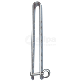 370600 Spanstrip RVS. U-vormig.