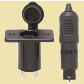 N0001338 Stopcontact met stekker 12V.