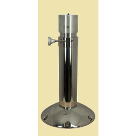 069380 RVS verstelbare stoelpoot - hoogte 560-820 mm.