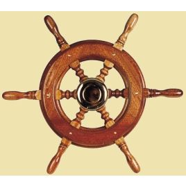 068249 Mahoniehouten stuurwiel, Ø 490 mm.