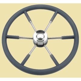 068955 Stuurwiel RVS 'Type-9' Ø 550 mm.
