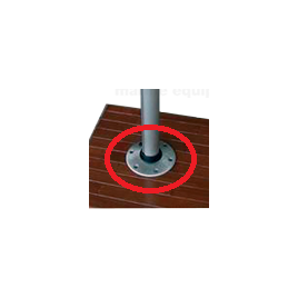 069424 Losse opbouwvoet voor diverse tafels en bootstoelen. 
