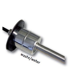 021814/WT RVS Tankzender - (vuil)water  - type USA 240-30 Ω. 12/24V - lengte 300 mm.