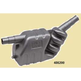 486200 Kunststof 7L. waterlock en demper. Slang Ø40, Ø45 en Ø50mm. 