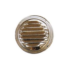 078142 Louvre ventilatieroosters RVS. Afmeting: Ø 102 mm. 