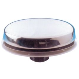 048980 Paddestoel dekventilator RVS. Buitenmaat Ø 175 mm.