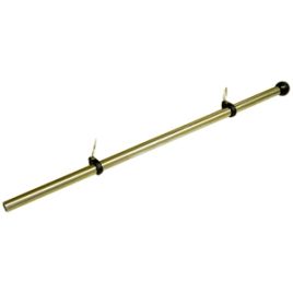 078745 RVS vlaggenstok/wimpelstok met clips - lengte 425 mm. 