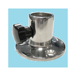 913821 RVS vlaggenstokhouder 45º. Binnen Ø 25 mm. 