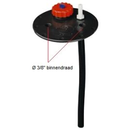 008255 Flensplaat voor flexibele en polyethylene drinkwatertanks.