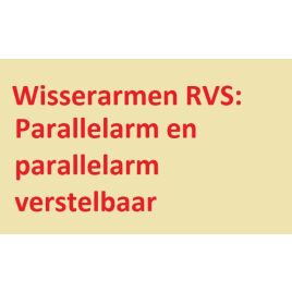 RVS wisserarmen parallel