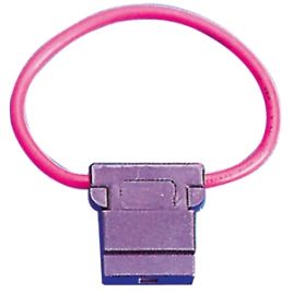 078460 Zekeringhouder 12V 30A, kabel Ø 10mm.  