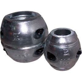 077260 Schroefas Anode Bol Aluminium - As Ø60 mm.