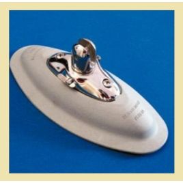 080120 Bevestigingsvoet met RVS fitting voor rubberboten.