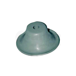 124505 Rubber bevestigingsvoet voor buis Ø 20 mm &  Ø 25 mm 'Wilma'.