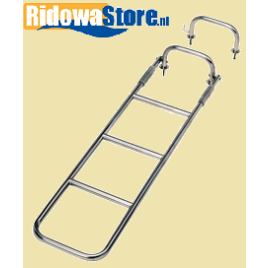 029200 Scharnierende zwemtrap RVS. 6-treden.