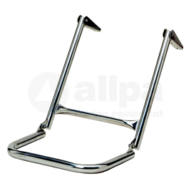 048200 Zwemplateauladder RVS 2-treden. Lengte 600mm.