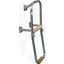 110053 RVS zwemtrap opklapbaar 2-treden. Lengte 685mm.