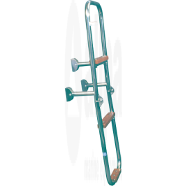 110054 RVS zwemtrap opklapbaar 3-treden. Lengte 930mm.